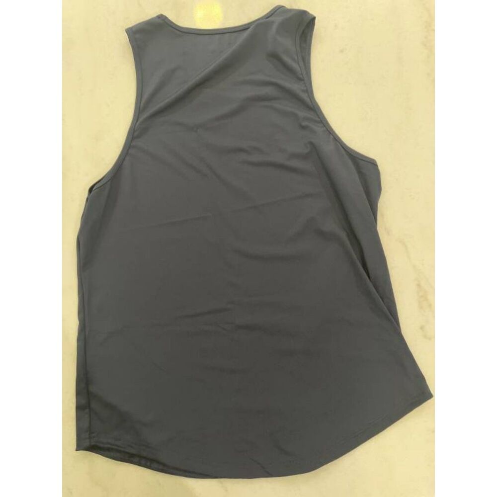 BYLT Premium Basics Men's Navy Drop Cut Performance Tank Top Size L